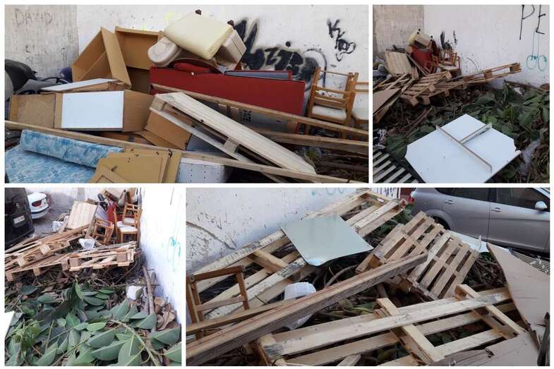 Solar de Clavellinas convertido en un vertedero (Foto TA)